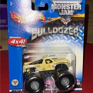 Monster Jam Bulldozer Toy Truck - Yellow